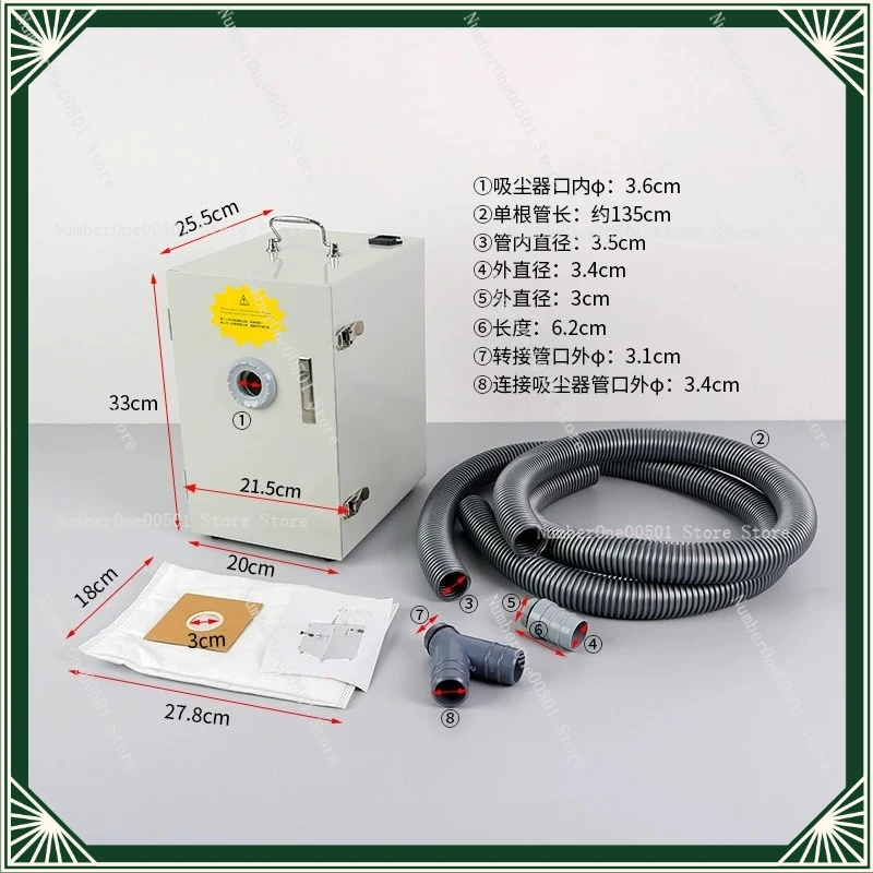 Dental Technician Vacuum Cleaner Denture Processing Single Hole Double Hole Vacuum Cleaner Oral Vacuum Numerical Control