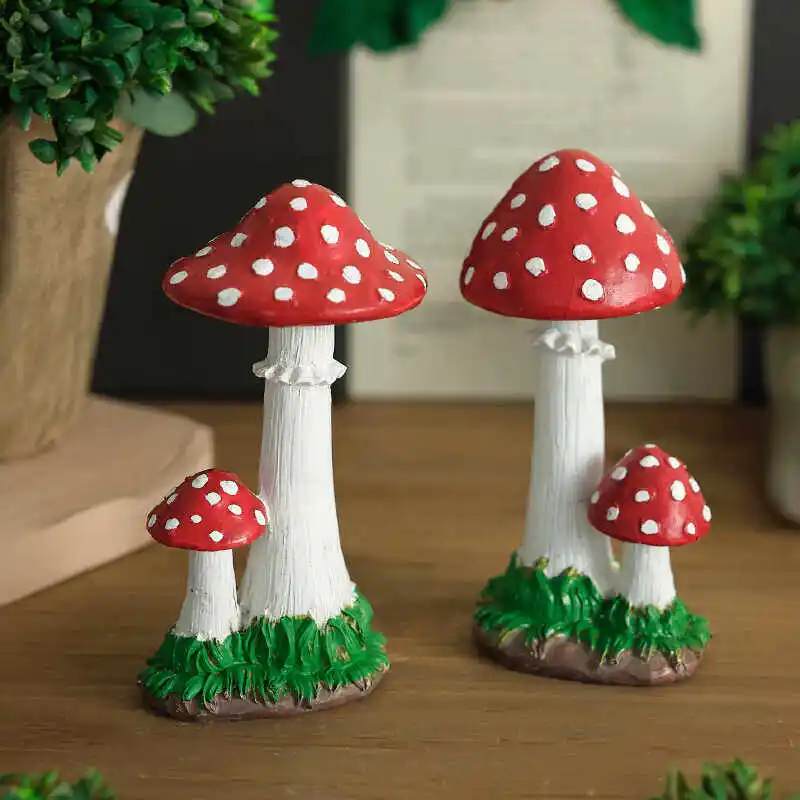 Outdoor Simulated Mushroom Ornament Villa Garden Landscape Sculpture Sketch Garden Courtyard Kindergarten Plant Decoration