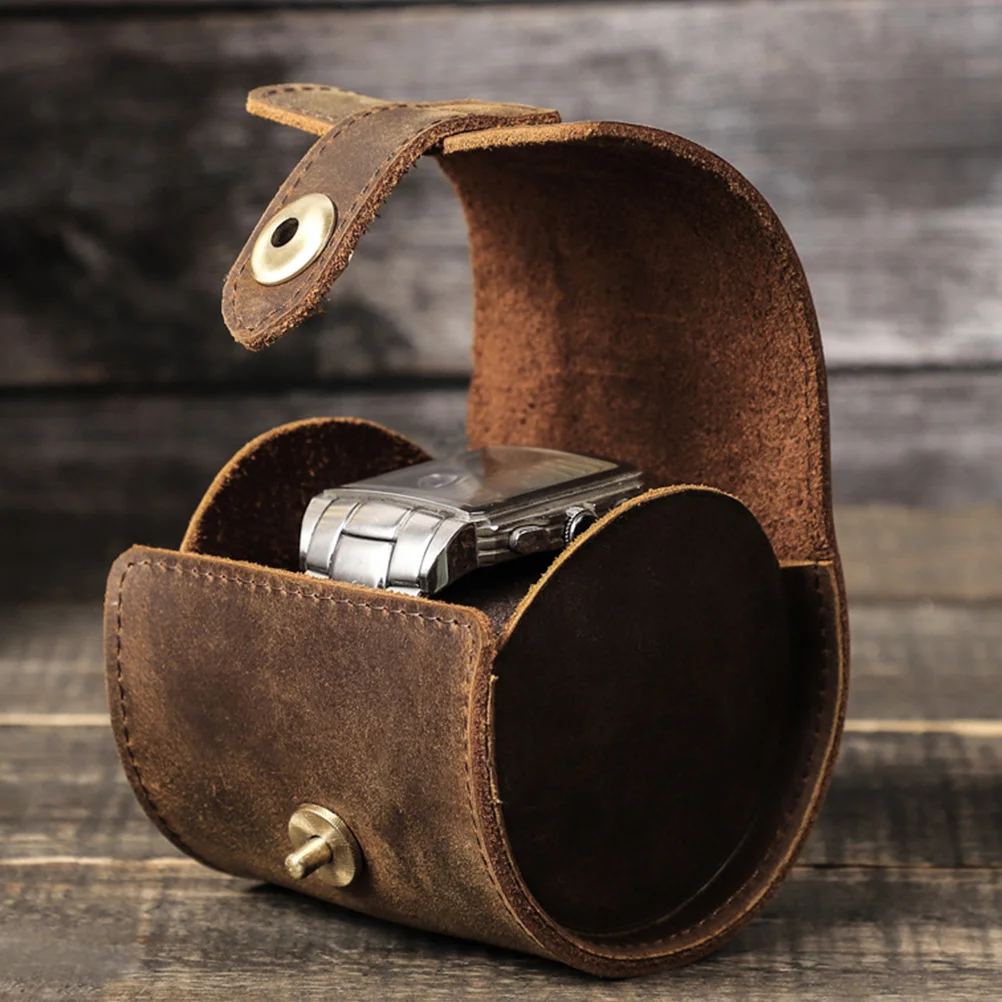 

Single Classic Storage Box Lightweight Portable Watch Travel Case Roll Design Wristwatch Organizer for Men Women