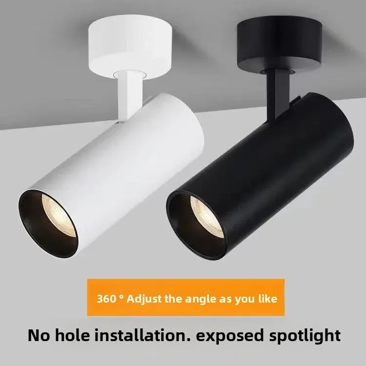 DurableLED Surface-mounted Spotlight Ceiling-type Adjustable Angle Clothing Store Home Background Wall Spotlight Downlight New M