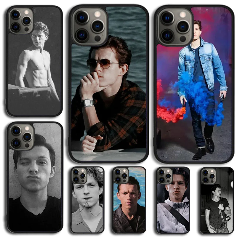 movie star Tom Holland Phone Case Cover For iPhone 15 16 14 XR XS 11 12 13 Mini Pro MAX Plus