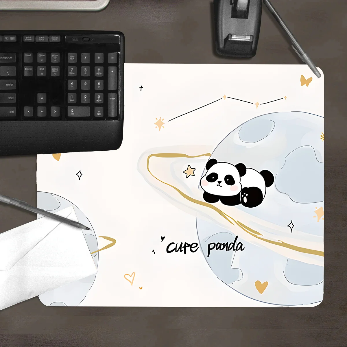 

Mouse Pad 220x180MM cute panda Rubber XS MousePad small portable office Computer Desk Mat Gamer Keyboard Mouse mats for gaming