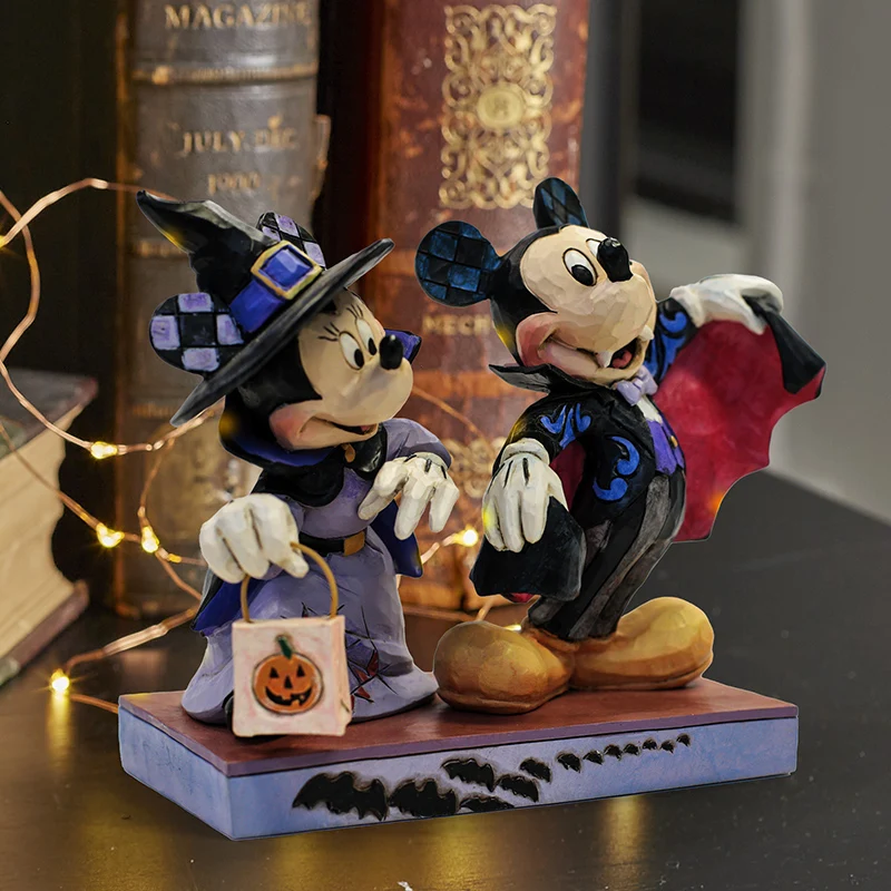 Super cute Disney official Halloween Mickey Minnie Anime Figure Toys for Kids Gift anime figure toys for kids gift