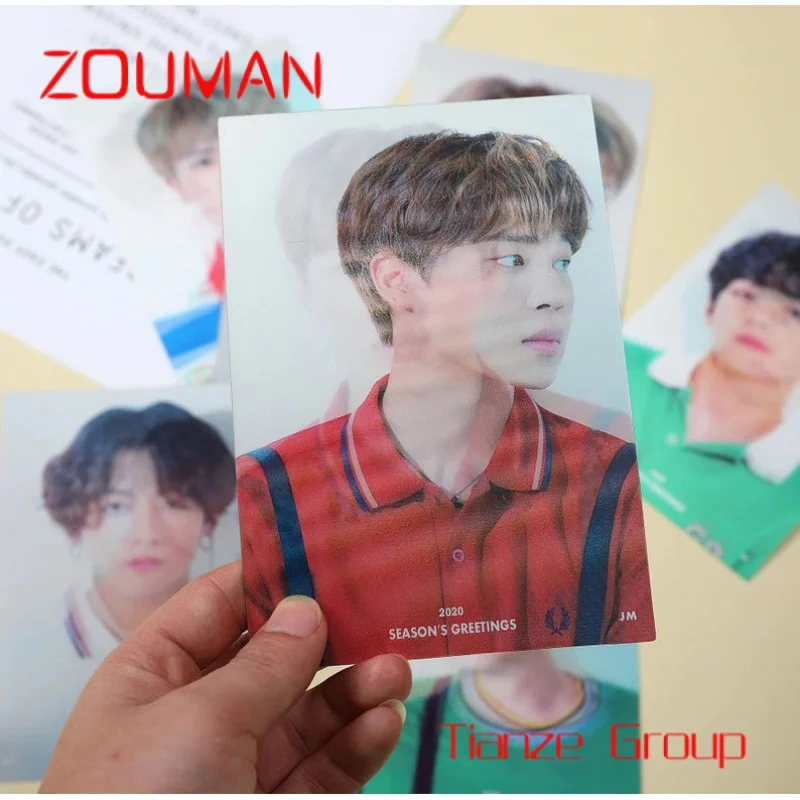 Personalizado 3D Lenticular Printing Business Photo Card, cartão postal Photocard para K-pop, 2.3*3.5 inch, por atacado