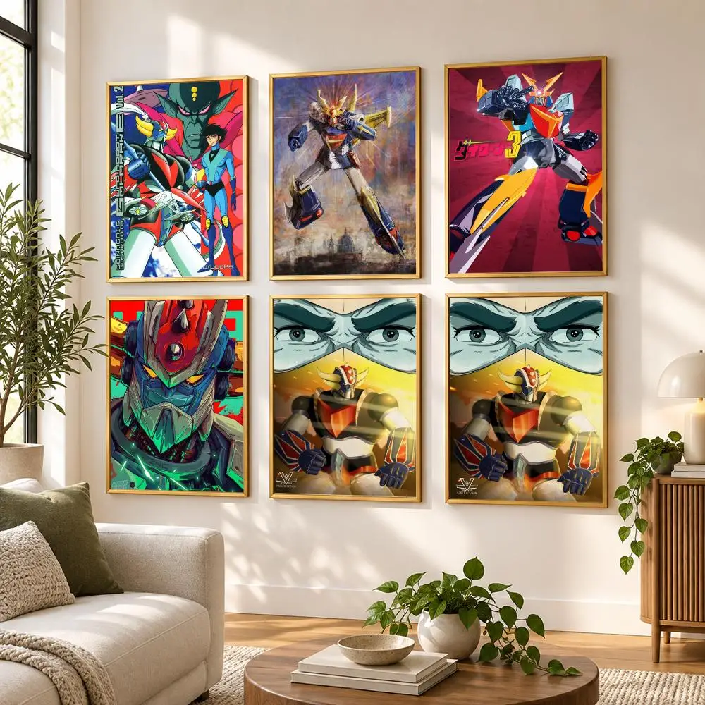 Ufo Robot Goldrake Poster HD art sticky wall waterproof home living room bedroom bar aesthetic decoration
