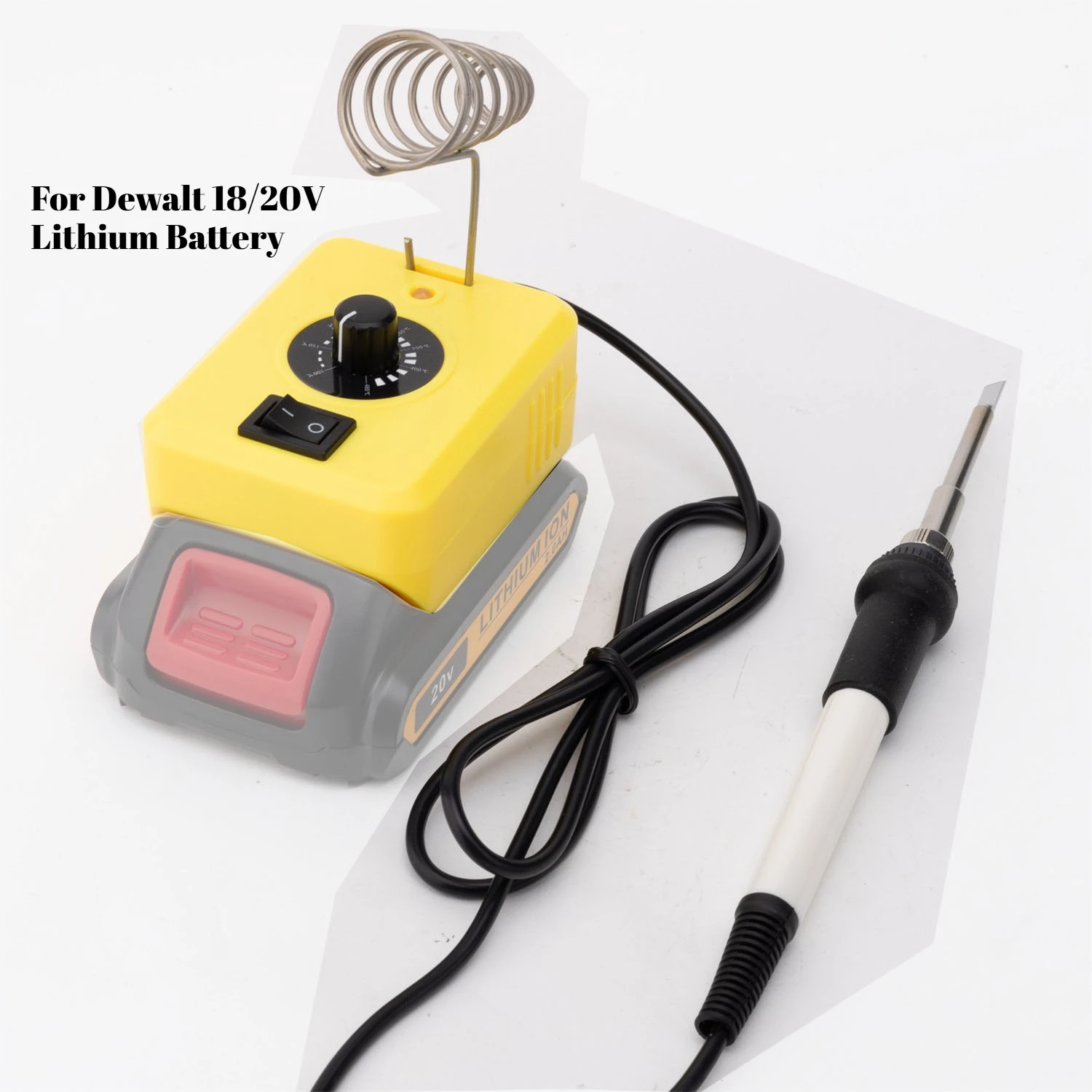 

Welding Rework Station New Soldering Station For Dewalt 18-20V Lithium Battery T12 Soldering Iron（Not Including Battery）