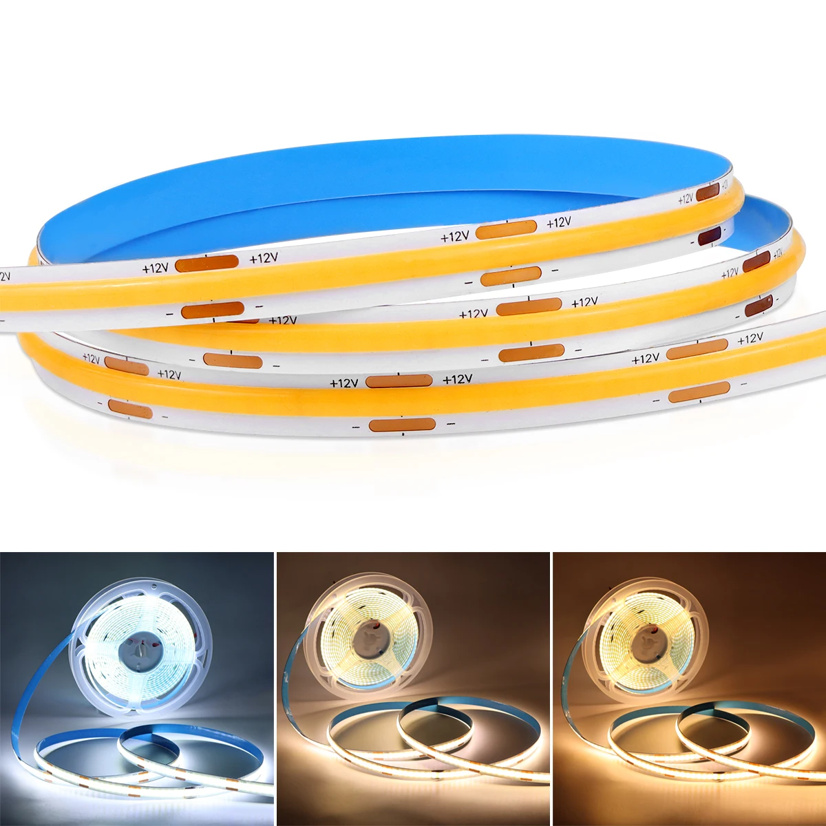 10M COB LED Strip Light 320LEDs/M 12V 24V Flexible FOB LED Lights Tape Kitchen Bedroom Wall Decor Lighting