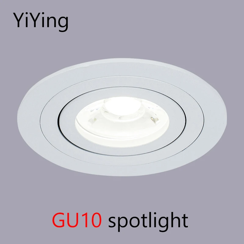 

YiYing Led Downlights Recessed Round Spotlights MR16 GU10 Bulb 7W Ceiling Spots Adjustable Angle Indoor Lamp AC85-265V Lighting