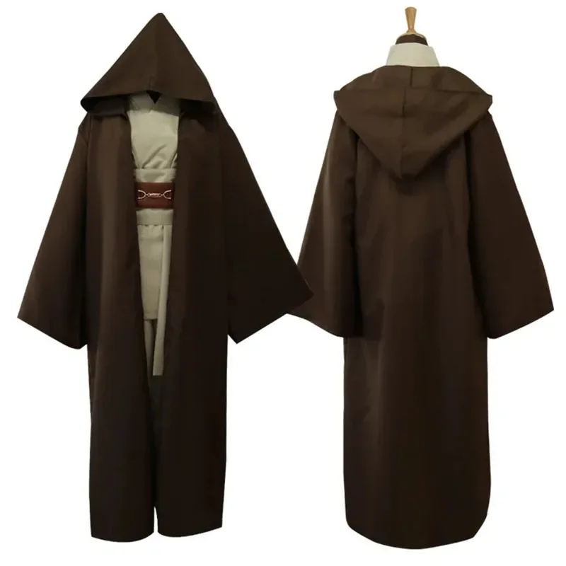 Movie Cosplay Anakin Skywalker Jedi Warrior Cosplay Costume Darth Vader Cloak Adult Hooded Men's Robe Cloak Gladiator Garment