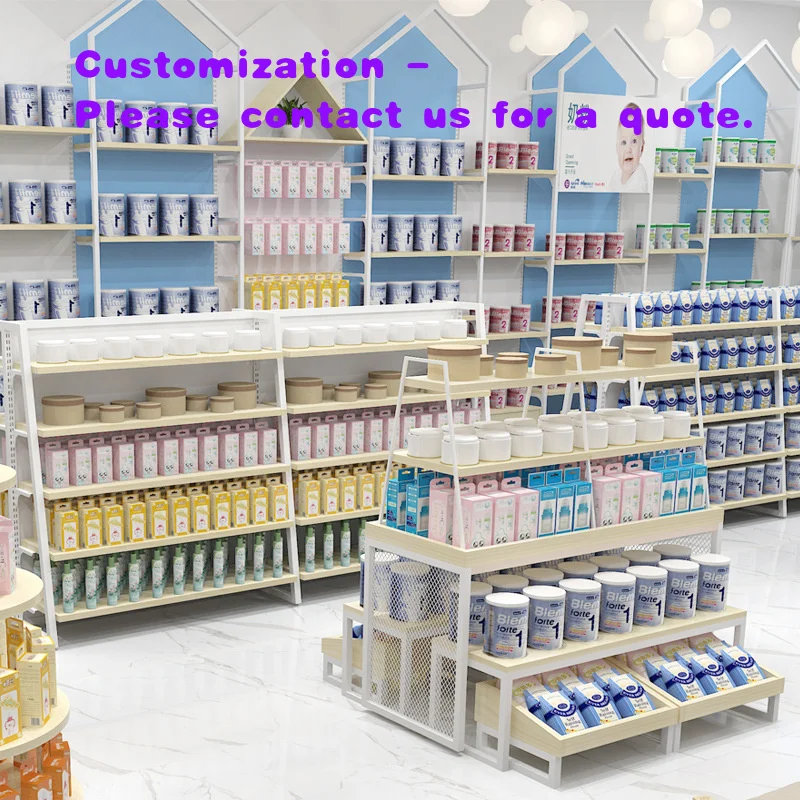 custom.Products Milk Powder Children's Clothing Display Cabinets Metal Display Shelves Displays Racks