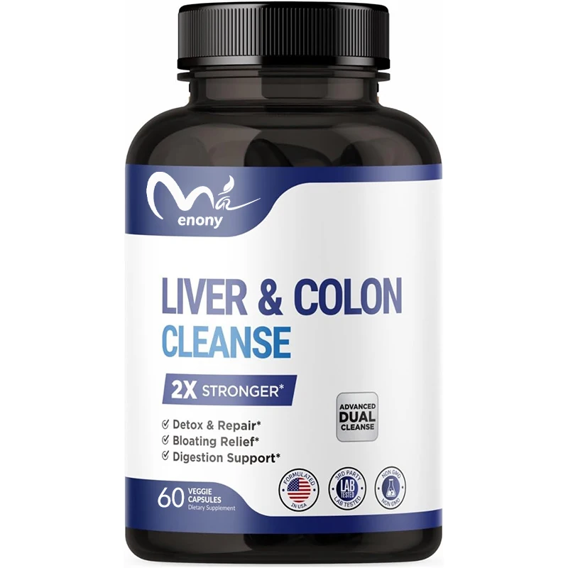 Liver and Colon Cleansing, Premium Milk Thistle Supplement - Vegan 60 Capsules