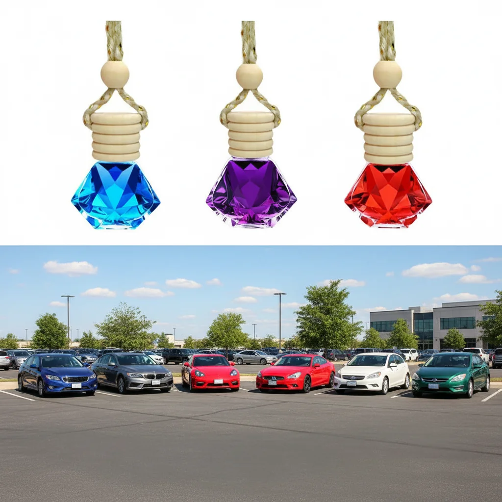 Car Perfume Pendant Include Essential Oil Air Fresheners Universal Car Supplies Novelty Auto Flavoring Car Fragrance Decorations