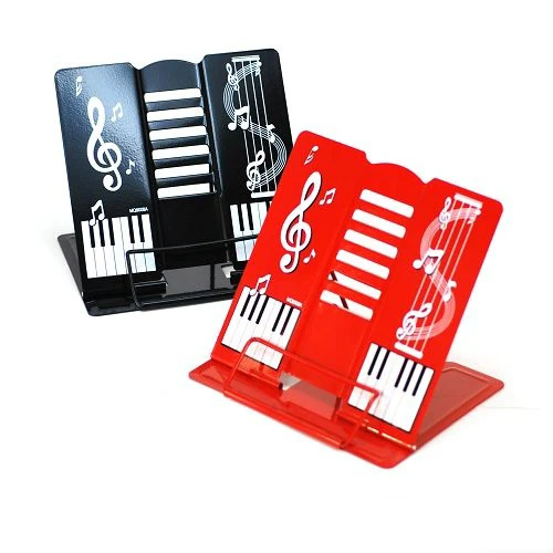 Desk Book Stand Metal Reading Rest Book Holder Adjustable Cookbook Documents Holder Portable Sturdy Bookstands for Recipes Textb