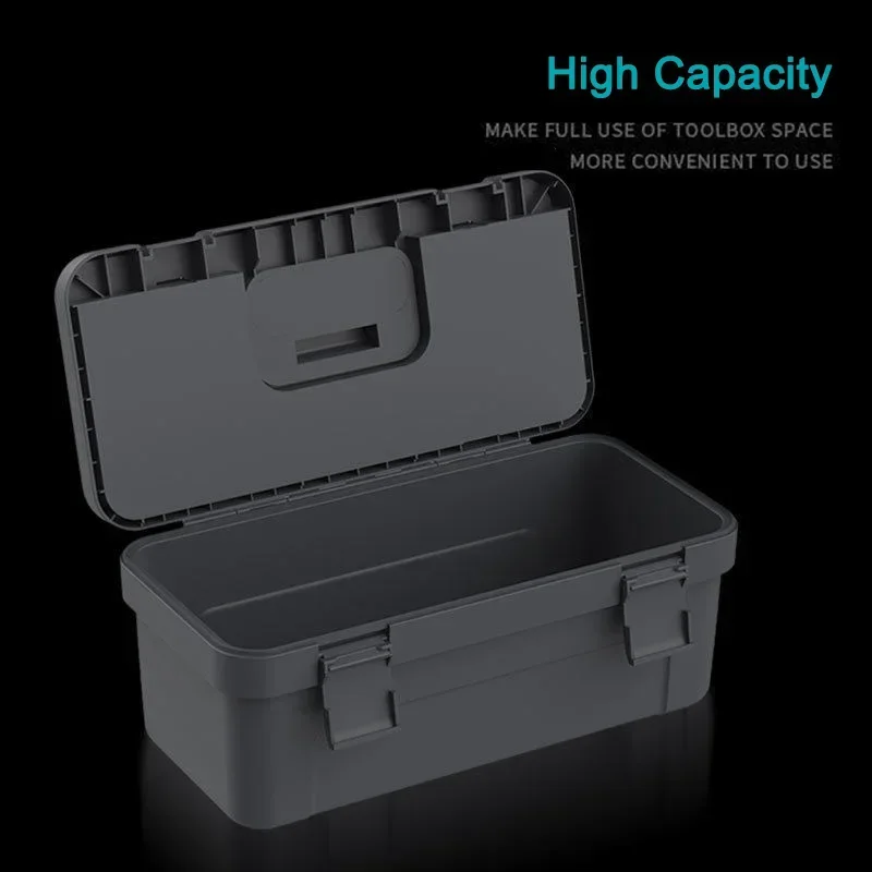 New JIMIHOME Toolbox Storage Box Household Handheld Plastic Box Car Hardware Electrician Storage Maintenance Tool Large Case