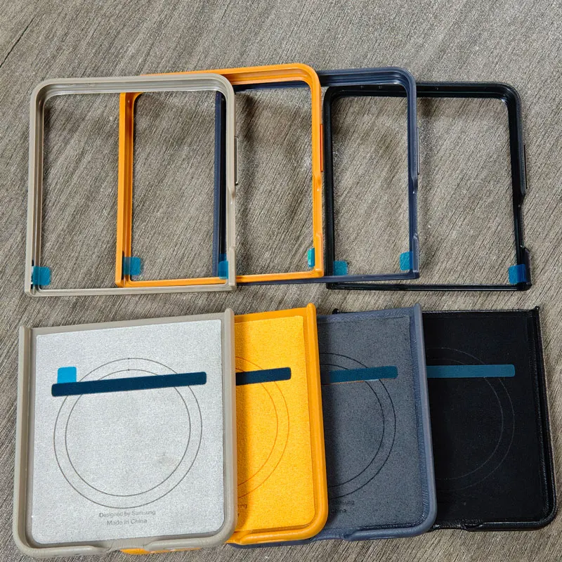Luksusowe magnetyczne etui skórzane do Samsung Galaxy Z Flip 7 Flip7 flip7, kompatybilne z Magsafe, odporne na wstrząsy, ekologiczna skóra, ochronna osłona tylna. — zdjęcie produktu 2