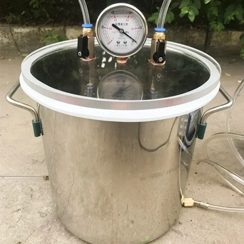 Vacuum saturated cylinder  experimental testing equipment stainless silicone defoaming barrel carbon fiber resin collector