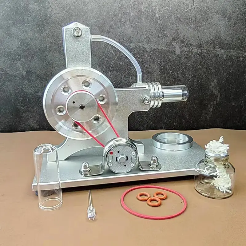 Stirling Engine Model, Engine, External Combustion Engine, Physical Toy, Steam Engine L Colorful LED Light