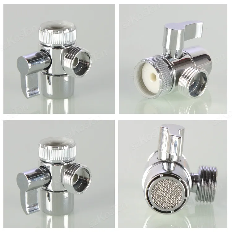 Faucet Switch Adapter Kitchen Sink Splitter Diverter Valve Water Tap Sprayer Connector Toilet Bidet Shower Bathroom Accessories