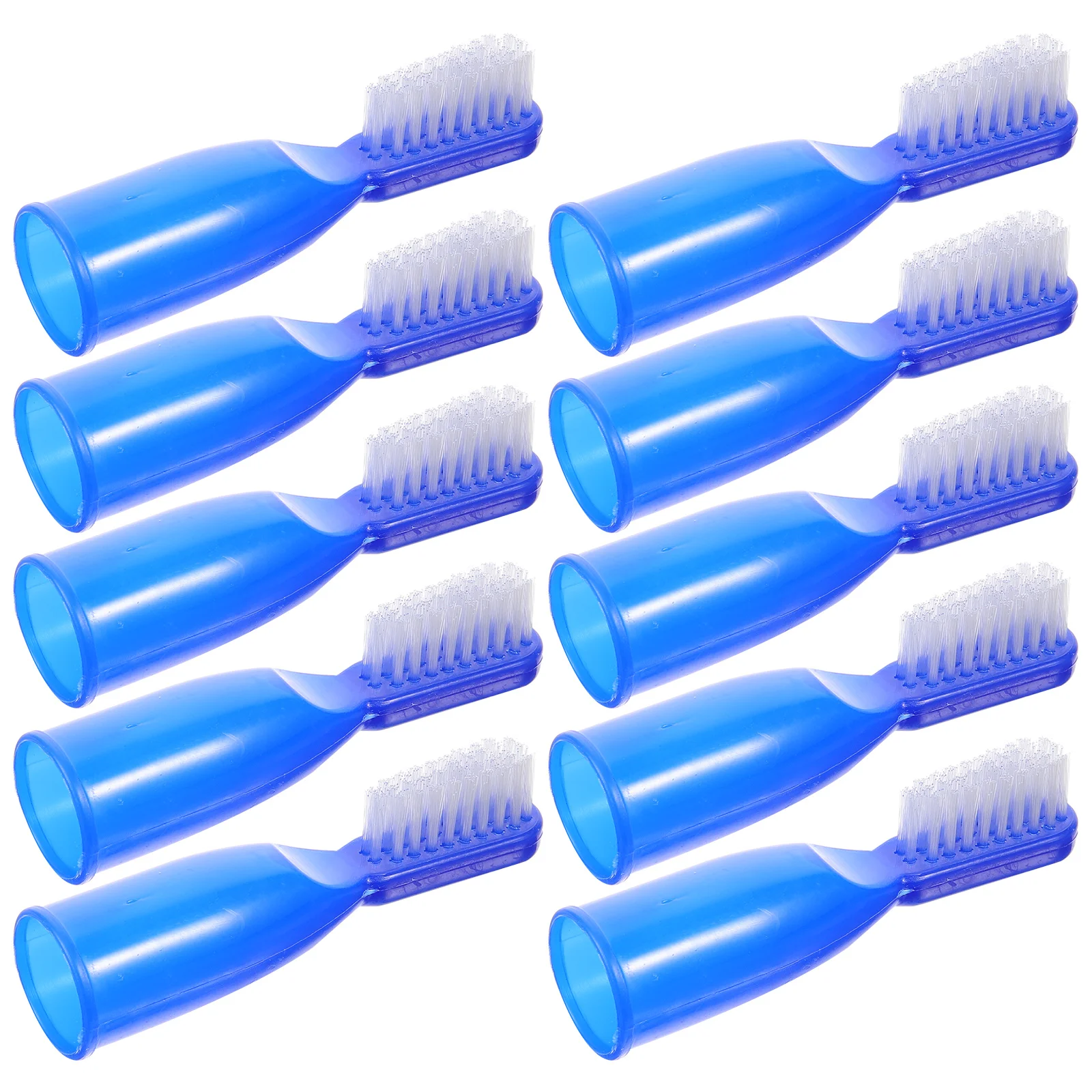 

10 Pcs 10pcs Cleaning Brush Small Toothbrush Mini Disposable Portable Tiny Plastic Prison Finger Use Child Toothbrushes