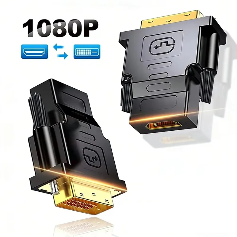 DVI Male To HDMI-compatible Female Converter For PC HDTV Projector PS4 DVI 24+1 To HDMI-compatible Converter HDTV Video Adapter