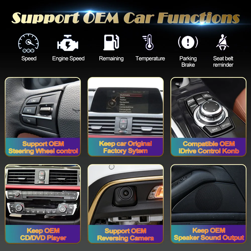 12.3 inch Linux Wireless Carplay Android Auto Car Multimedia Player For BMW 5 Series E60 E61 E63 E64 2005-2010 CCC CIC Navi GPS view 4