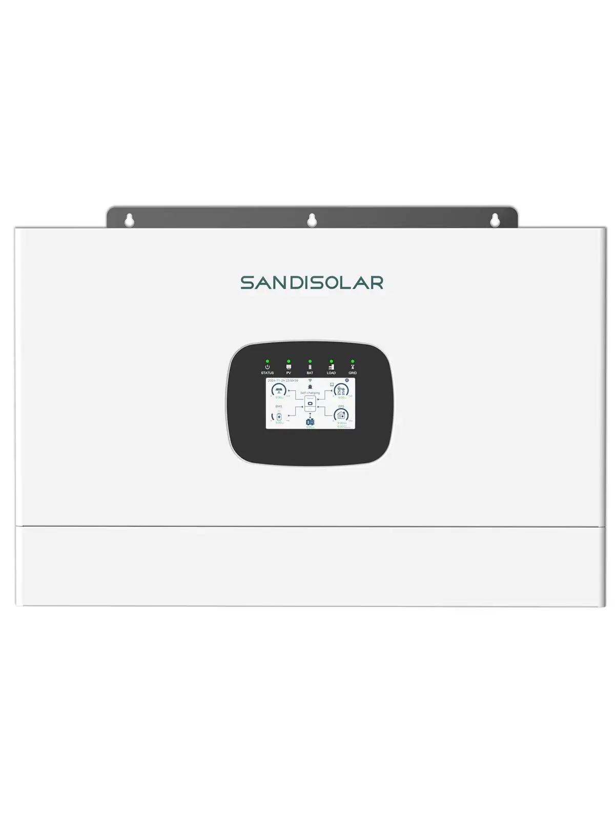 SANDISOLAR 12KW 48V Inwerter Solarny Off Grid Czysta Sinusoida 250A MPPT Hybrydowy 500VDC Podwójne Wyjście Paralelne WiFi Zasilanie dla Całego Domu — 2