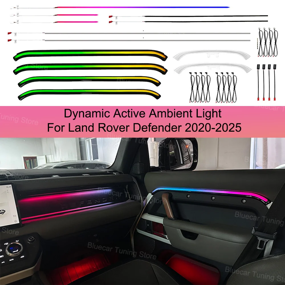 

Dynamic Active Ambient Light For Land Rover Defender 2020-2025 Upgrade Accessories Atmosphere Lights