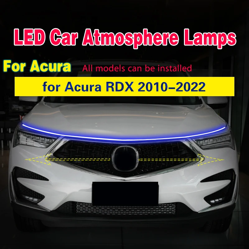 

1PCS For Acura RDX 2010-2022 Car DRL 12V LED Daytime Running Light With Start Sequential Scan Car Decorative Atmosphere Lamps