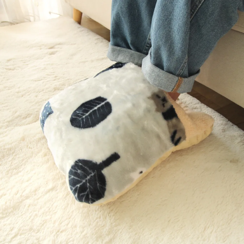 

Практичный мягкий согревающий коврик для ног, двойная изоляция для ног, теплая обувь для ног, не зарядка, удобная грелка для ног, домашний офис