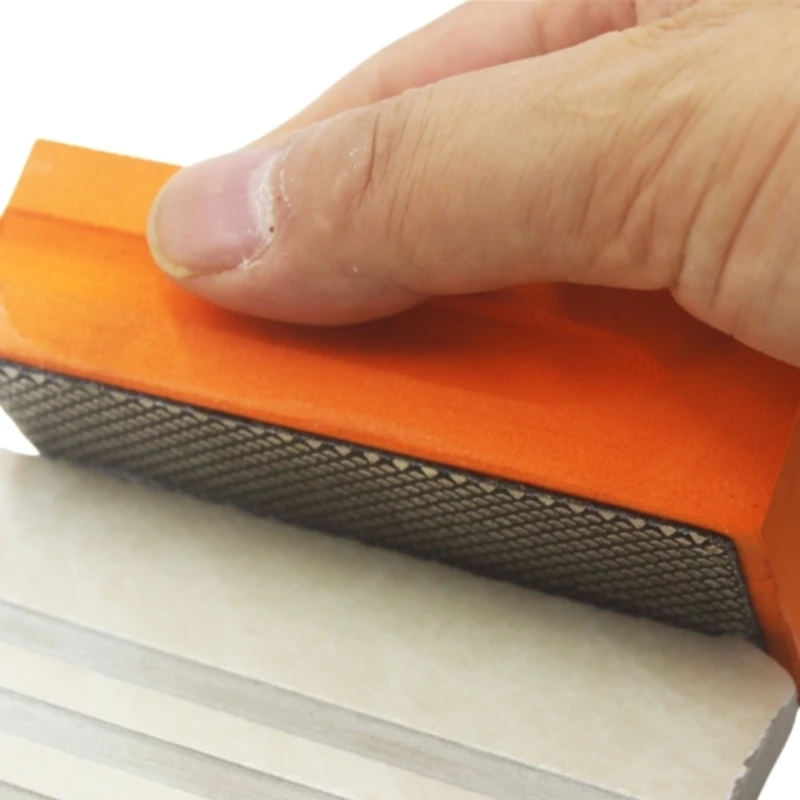 Concave Diamond Hand Polishing Pads 60-400 Grit Abrasive Block for Tile Glass Ceramic Stone Marble  Sanding  Polishing Tool