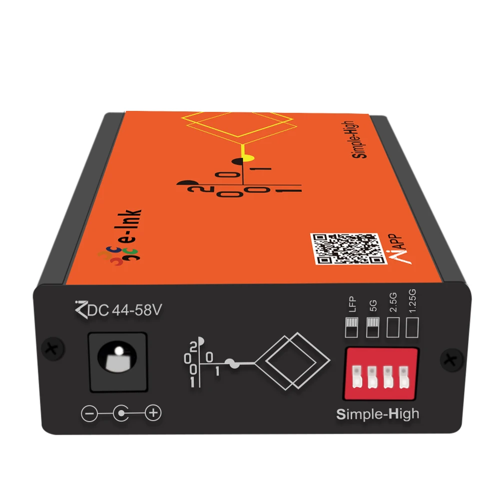 1 x 1000M/2.5G/5G/10G SFP+ to 1 x 10/100M/1000M/2.5G/5G/10G AI Smart Managed PoE+ Fiber Media Converter, IEEE802.3at 30W 44~58V