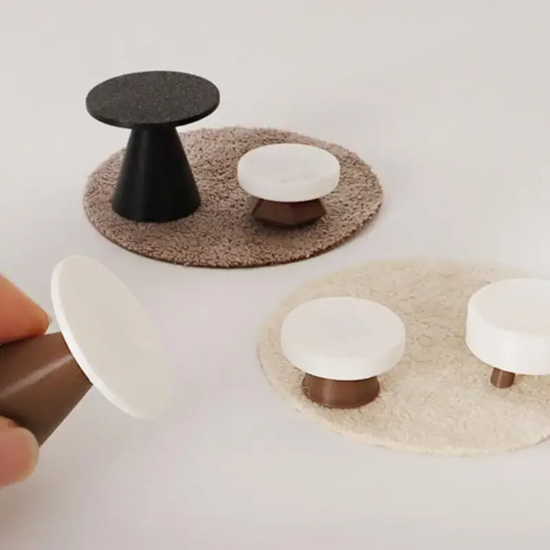 4Pcs Puppenhaus Simulation Tisch Modell Ornament Handgemachte DIY Hocker Szene Hause Dekoration Mini Spielzeug Puppe Haus Zubehör