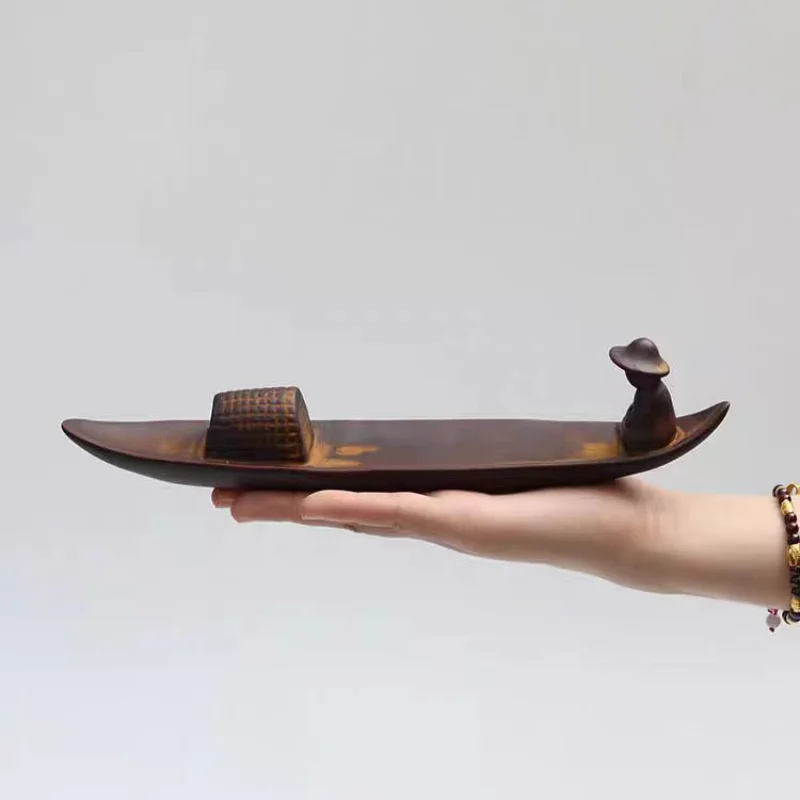 Purple Sand Artistic View Line Incense Plate - Home Fragrance Diffuser Deodorization Decoration Handicraft Incense Holder