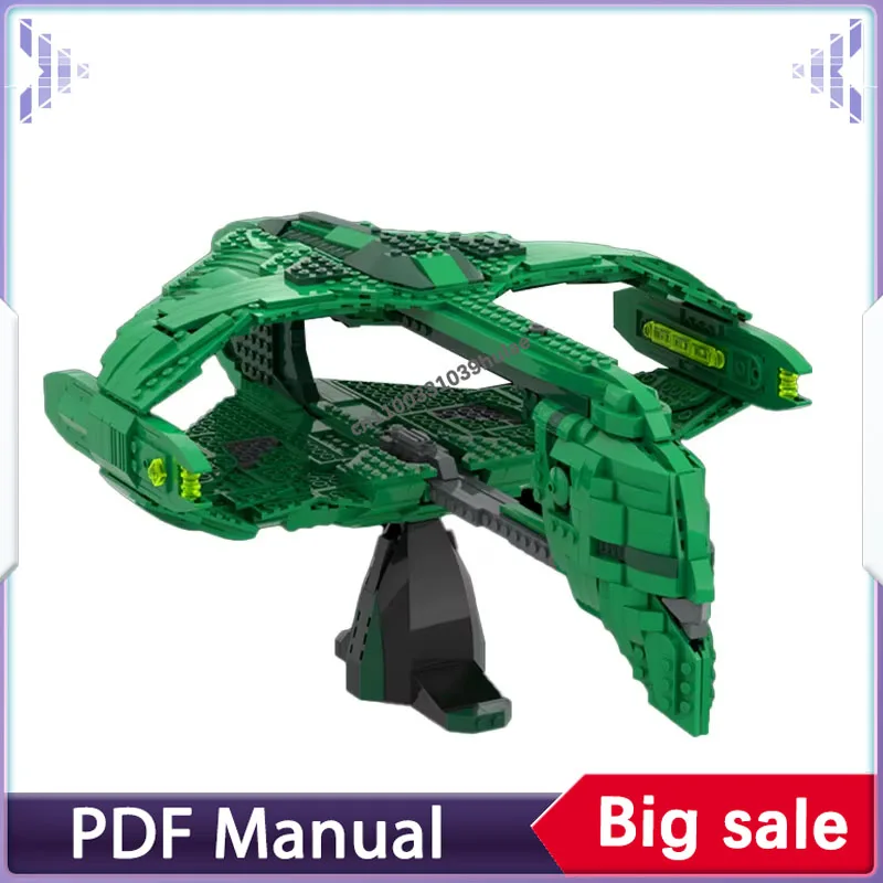 

1382 PCS Romulan Warbird Starship Building blocks set space war adults moc bricks military war spaceship star model Christmas gi