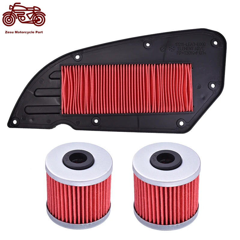 J300 Motorcycle Air Filter and Oil Filter Cleaner Kit for Kawasaki J300 SC300 J 300 SC 300 ABS J300SE 2014 2017 2018 2019 2020