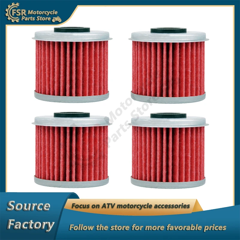 4PCS Oil filter element for Honda CRF150 R/RB 250 R/RX/RXL 450 R/RX/RWE HF116 KN116 motorcycle parts