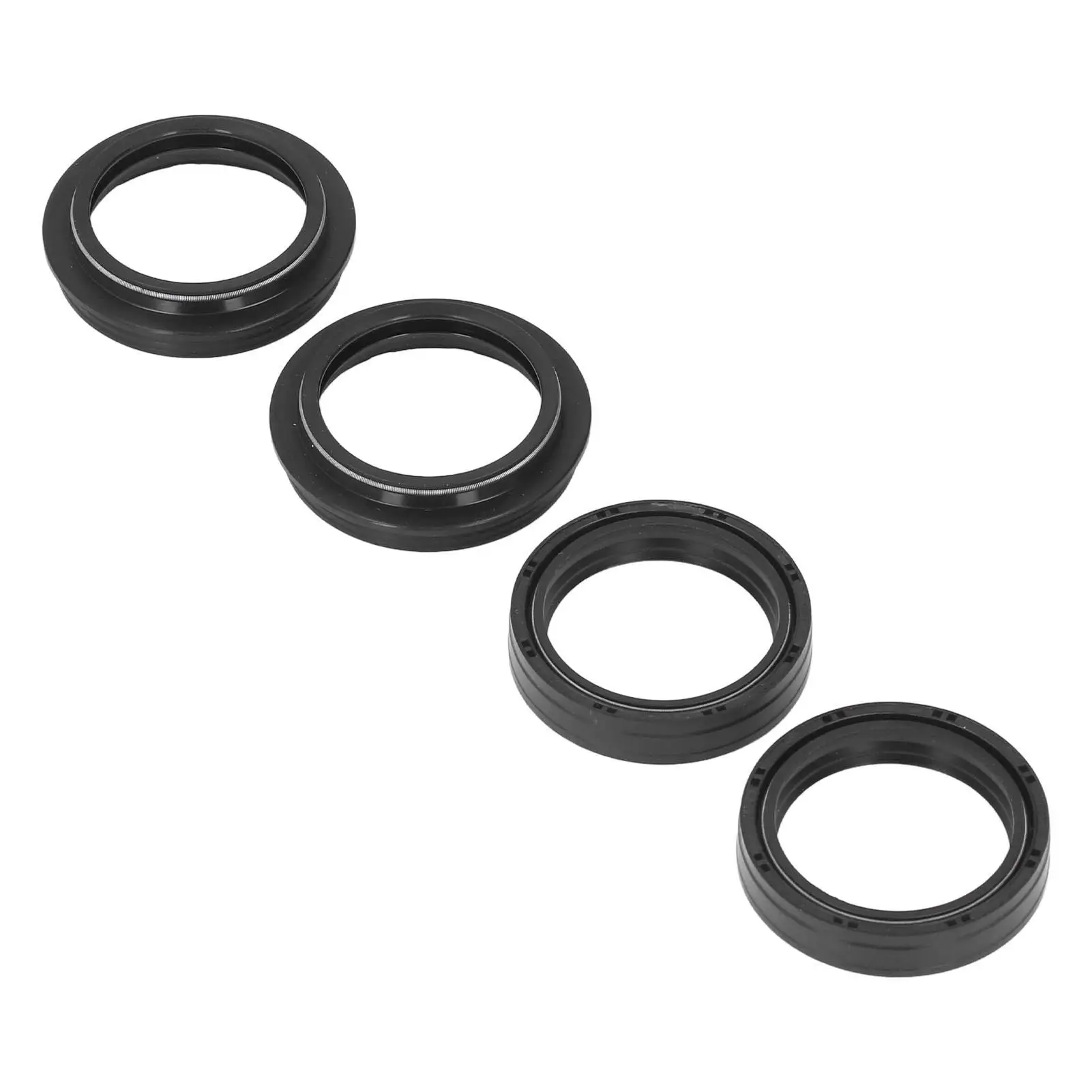 Fork Damper Dust Seal Long Service Life Fork Shock Oil Seal /Set Dustproof Black Waterproof Replacement for r120 GS Adventure