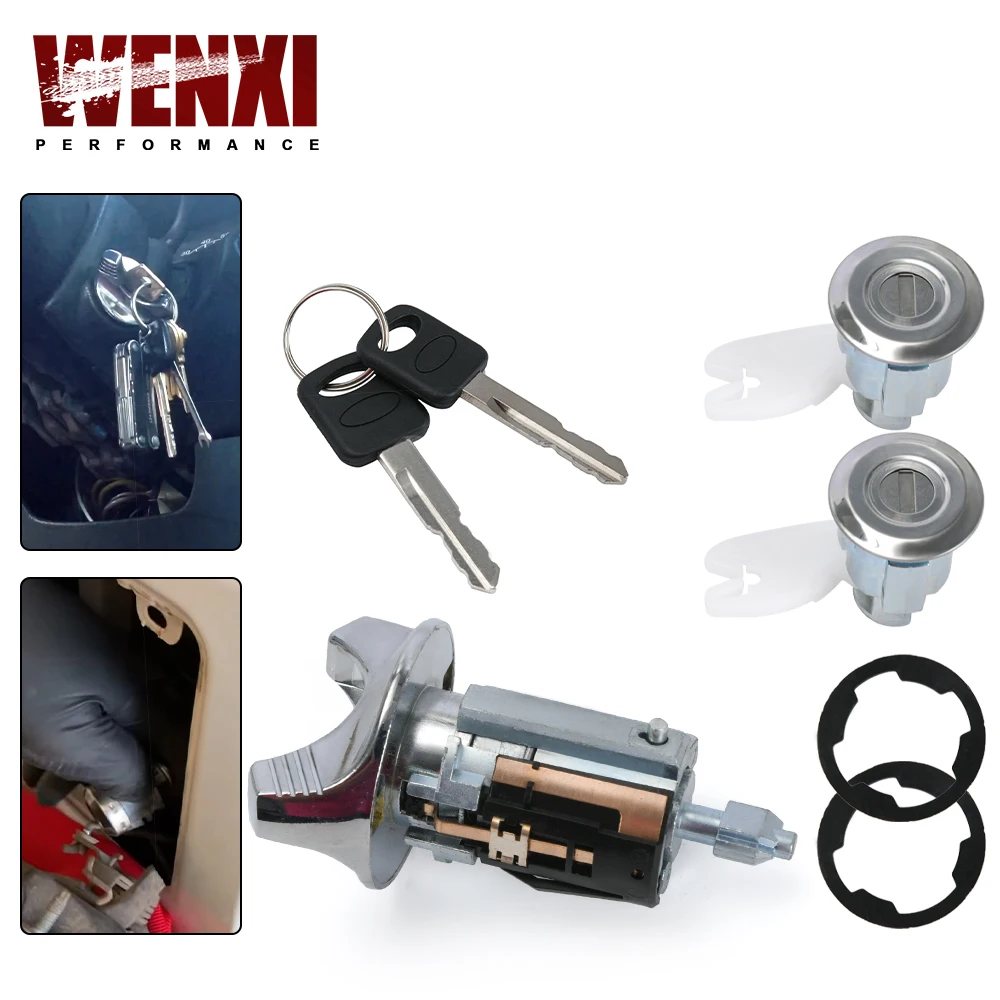 

Door Lock Cylinders Set & Ignition Switch with Keys For 92-96 Ford E150/250/350 96-04 F150/250/350 Explorer Ranger F3UZ1522050D