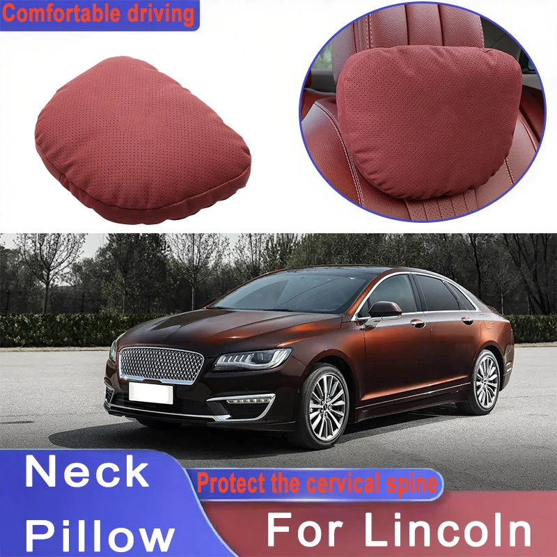 

Car Headrest Neck Support Seat Lumbar Cushion Neck Pillow For Lincoln Navigator Continental Nautilus Aviator MKS MKZ MKX MKC