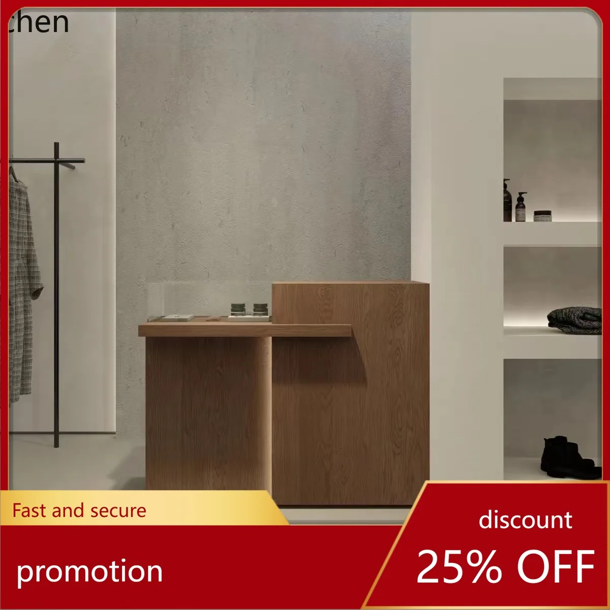 

HXL Fashion Simple Display Counter Light Luxury Welcome Clothing Store Jewelry Cashier Counter