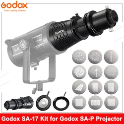 Godox SA-17 Kit for Godox SA-P Projector to Bowens Mount S30 VL150 VL200 VL300 SL150II SL200II LED Continuous Light SA-P SA-06