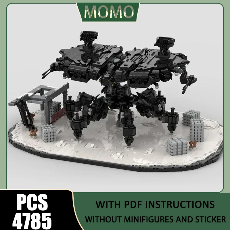 

Popular Game Model Moc Building Bricks Death Bringer Mech Technology Modular Blocks Gifts Christmas Toys DIY Sets Assembly