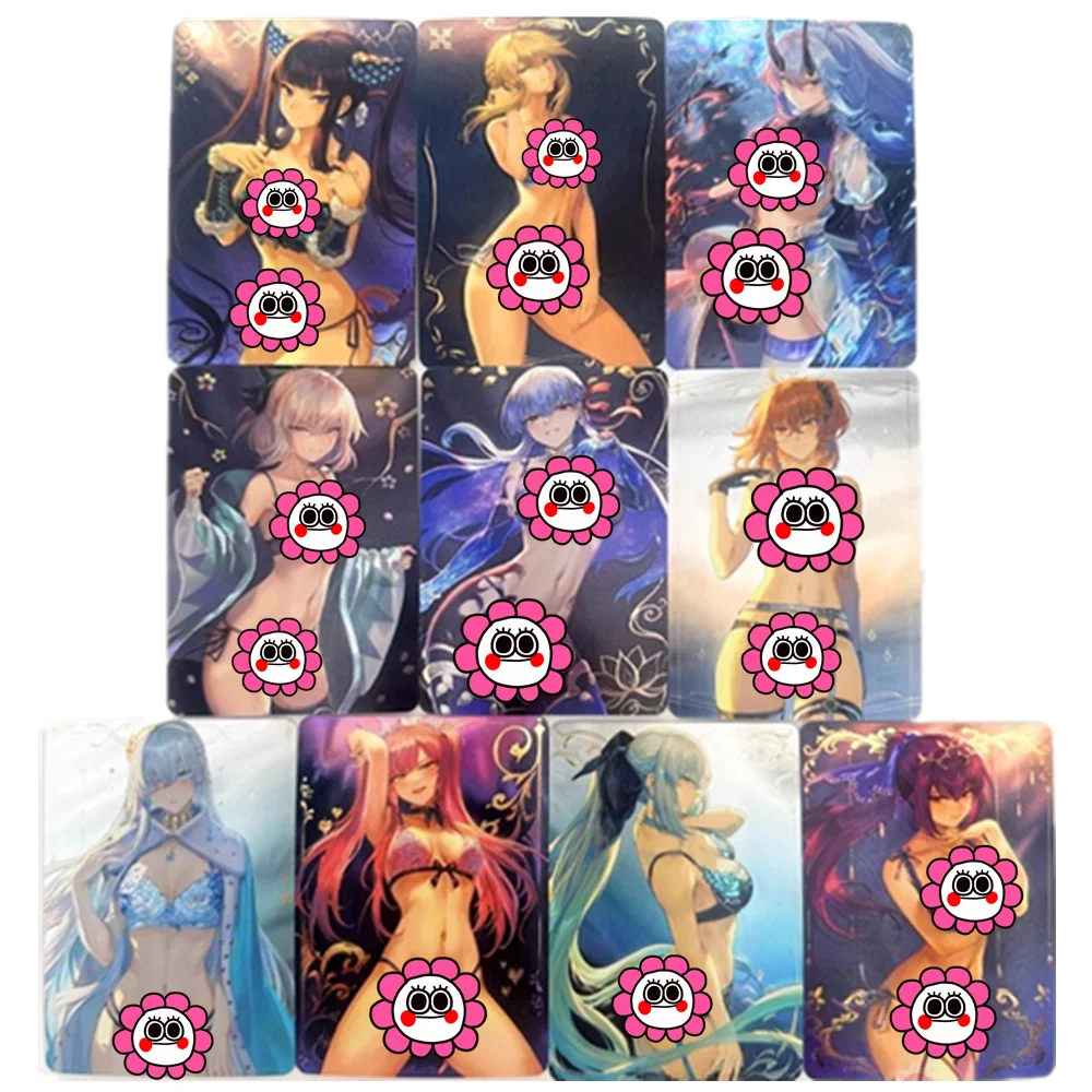 

10Pcs Lithography Beauty Second Edition FATE FGO Joan of Arc Animation Game Collection Card Toy