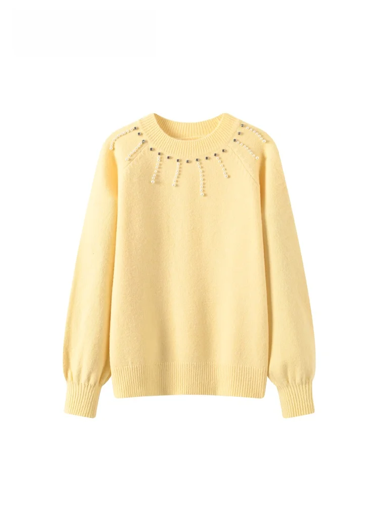 

plus Size Women's Knitwear Long Sve round Ne Loose Fit Autumn Winter New Sle Casual Versatile Top for Plump Sister