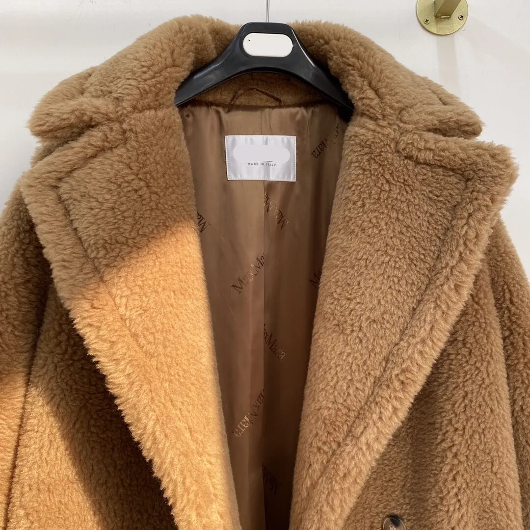 women thick wool coat women camel wool short coat autumn warm coat coat Winter coat female alpaca wool short teddy bear coat