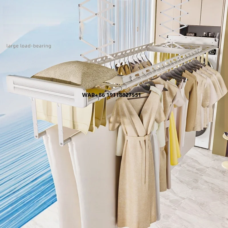 

Laundry Drying Hanger for Clothes Wall Smart Electric Automatic Clothes Drying Rack