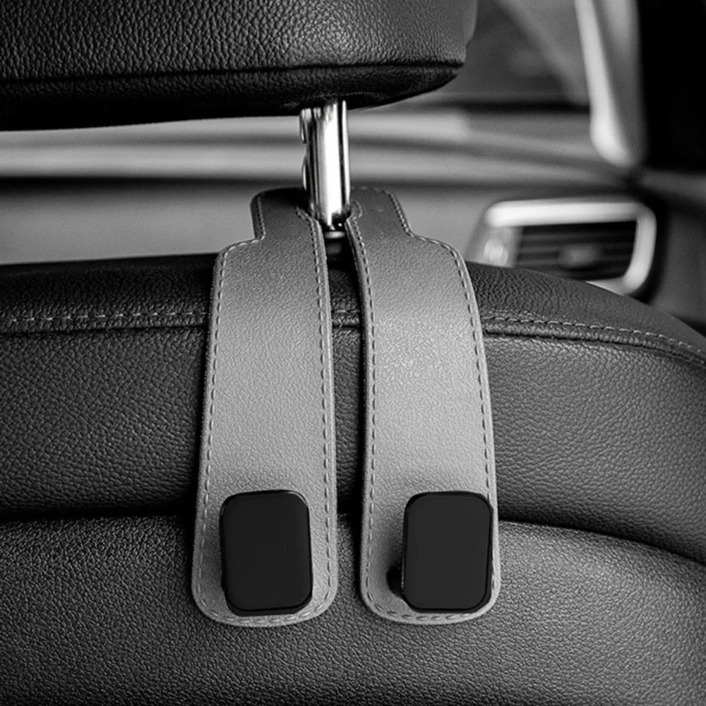 Durable 2 in 1 Car Headrest Hook Universal Large Load-Bearing Car Organizer Clips Hidden Car Hooks Car Interior Accessories