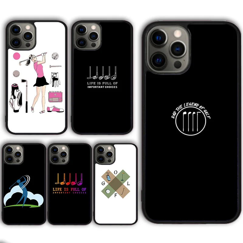 

Чехол для телефона Love Golf для iPhone 17, Air 16, 16e, 15, 13, 14, 11, 12 Pro Max Plus, чехол Fundas Shell