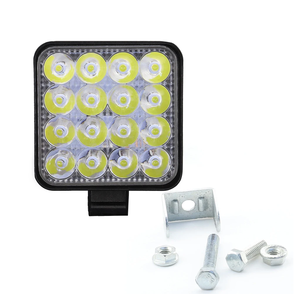 

48W 4 Rows 16 Leds Led Work Lamps Waterproof Car Dome Light For Suv Off-Road Van Truck Boat Camper Sink Long