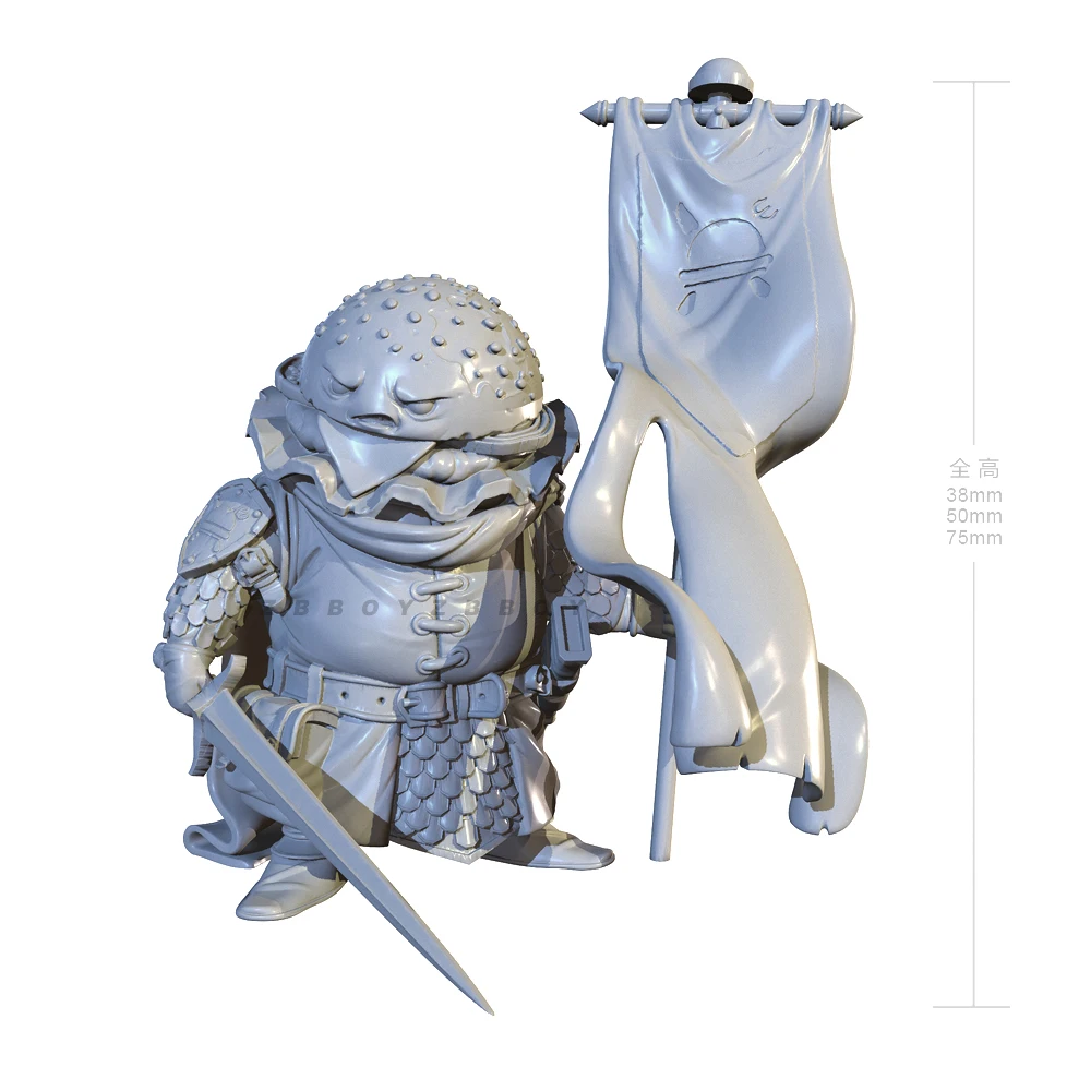 38mm 50mm 75mm Resin model kits figure colorless and self-assembled 3D Printing  TD-6744/3D